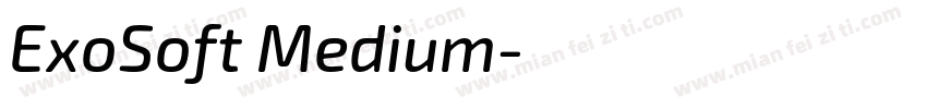 ExoSoft Medium字体转换